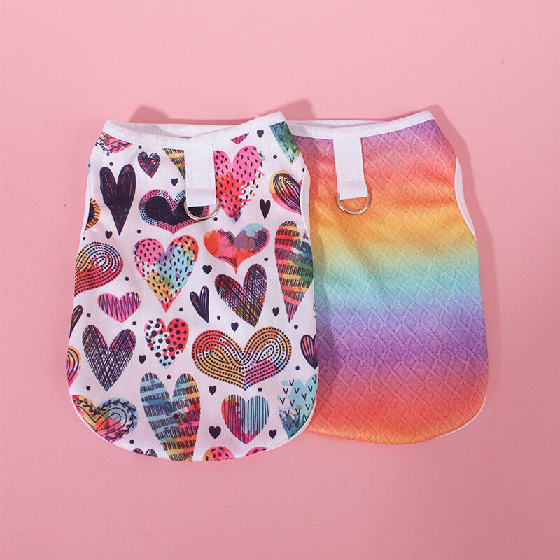 Vasaros katės šunų drabužiai Kvėpuojantys šunų liemenės šuniukai katės Animacinių filmų liemenės Greitai džiūstančios Čihuahua Mopso sportiniai marškiniai Naminių gyvūnėlių marškinėlių kostiumas