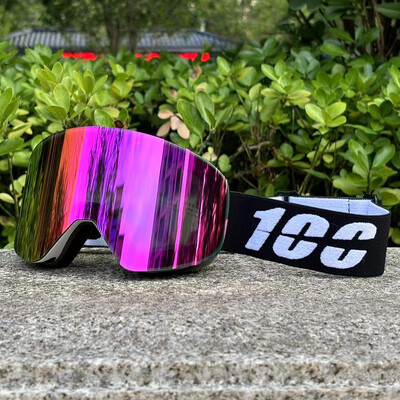 2024 Ochelari de schi magnetici cu două straturi noi, lentile polarizate, ochelari de schi anti-aburire UV400 pentru snowboard, bărbați, femei, ochelari de schi Ochelari