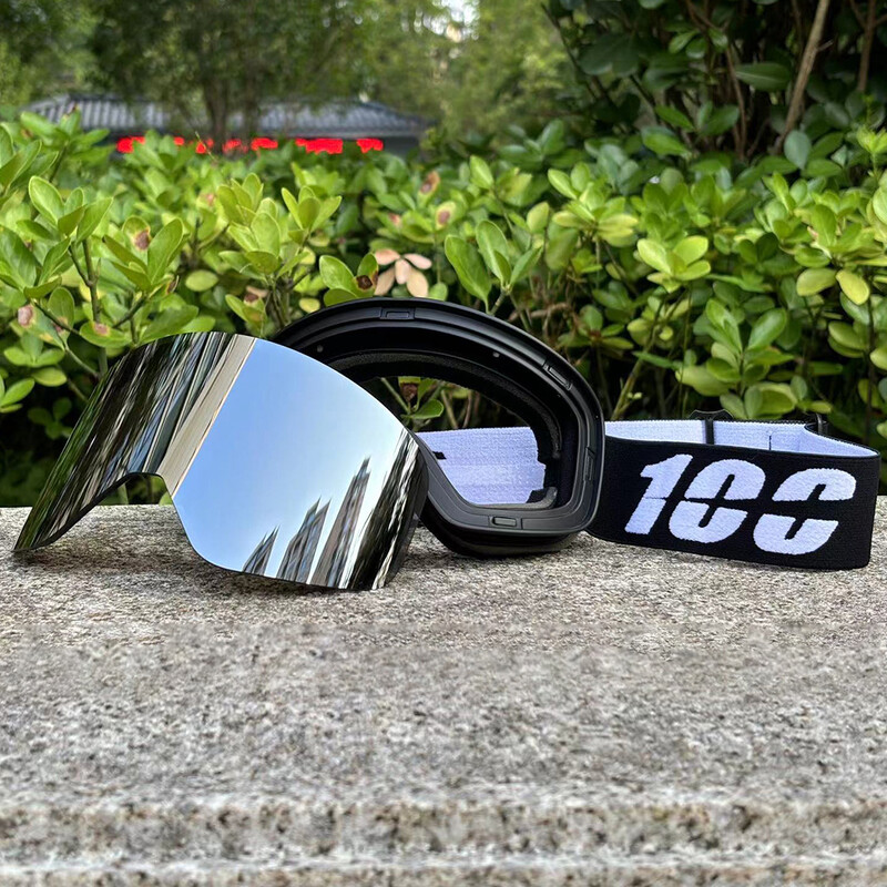 2024 Ochelari de schi magnetici cu două straturi noi, lentile polarizate, ochelari de schi anti-aburire UV400 pentru snowboard, bărbați, femei, ochelari de schi Ochelari