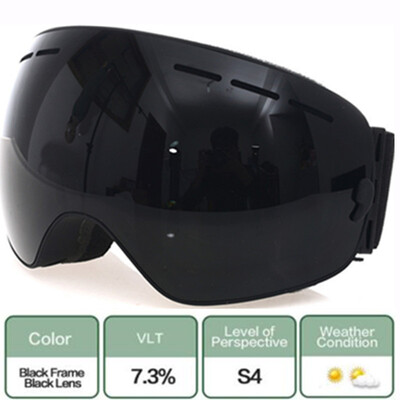 Slidinėjimo snieglenčių akiniai, profesionalūs sniego plataus kampo akiniai su dvigubais sluoksniais, apsaugančiais nuo rasojimo UV400 vyrams, moterims, sniego motociklams, slidinėti Googles