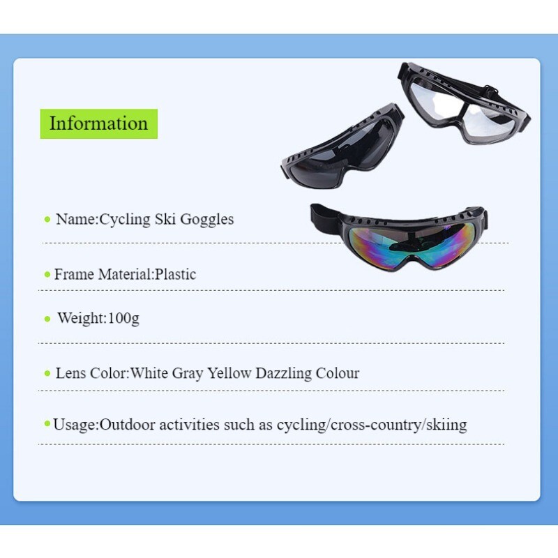 Ochelari de schi Ciclism Motocicletă Ochelari de protecție UV400 Sporturi în aer liber Snowboard Ochelari anti-aburire Gafas Bărbați Femei Ochelari de soare