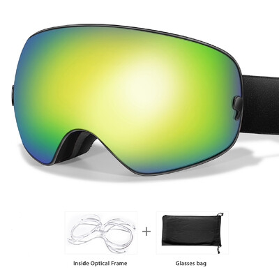 Lauko sporto snieglenčių slidinėjimo akiniai nuo rūko UV400 sniego motociklo slidinėjimo kaukė vyrams, moterims, dviratininkams, akinių pakeitimas, lęšis Kalėdų