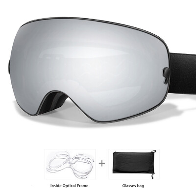 Lauko sporto snieglenčių slidinėjimo akiniai nuo rūko UV400 sniego motociklo slidinėjimo kaukė vyrams, moterims, dviratininkams, akinių pakeitimas, lęšis Kalėdų