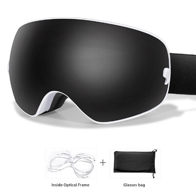 Lauko sporto snieglenčių slidinėjimo akiniai nuo rūko UV400 sniego motociklo slidinėjimo kaukė vyrams, moterims, dviratininkams, akinių pakeitimas, lęšis Kalėdų