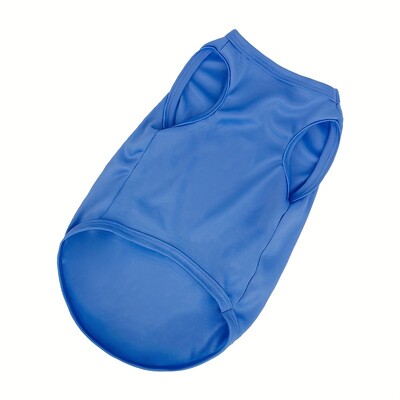 Egyszínű kisállatruházat, kiskutya ing, kutyapóló, puha, kényelmes, légáteresztő kutyamellény, nyári kisállatruházat