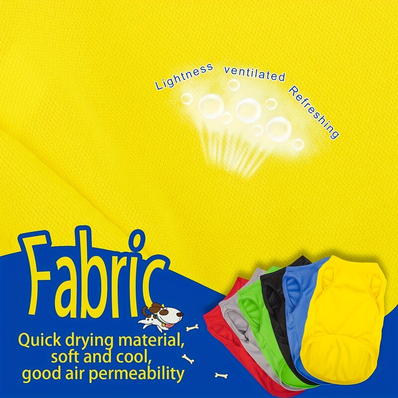 Egyszínű kisállatruházat, kiskutya ing, kutyapóló, puha, kényelmes, légáteresztő kutyamellény, nyári kisállatruházat
