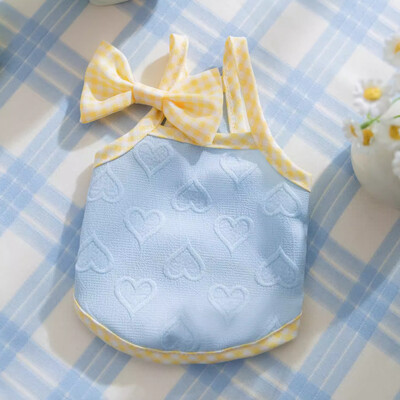 Vestă pentru câini Haine pentru cățeluși Tricou cu imprimeu de urs din bumbac Cămașă pentru câini cu dungi Costum pentru câini pentru fete Chihuahua Îmbrăcăminte în stil coreean