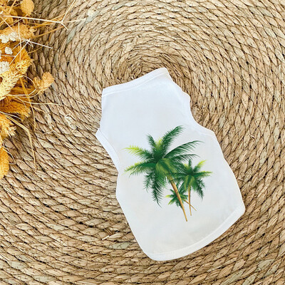 Naminių šunų drabužiai mažiems šunims Poliesterio katės liemenė Naminių gyvūnėlių drabužiai su raštu Čihuahua Bulldogs šuniuko kostiumo marškinėliai