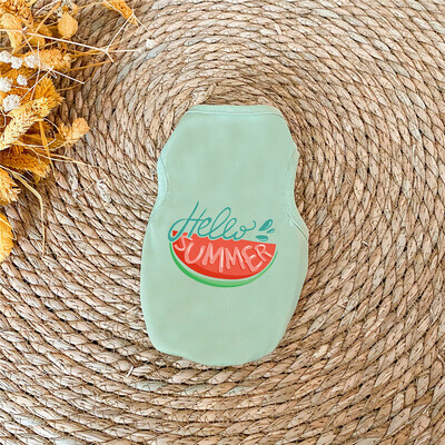 Naminių šunų drabužiai mažiems šunims Poliesterio katės liemenė Naminių gyvūnėlių drabužiai su raštu Čihuahua Bulldogs šuniuko kostiumo marškinėliai