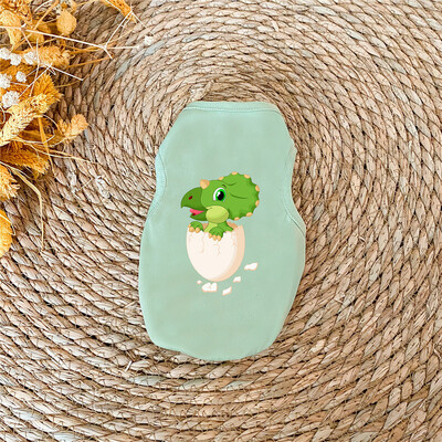 Naminių šunų drabužiai mažiems šunims Poliesterio katės liemenė Naminių gyvūnėlių drabužiai su raštu Čihuahua Bulldogs šuniuko kostiumo marškinėliai