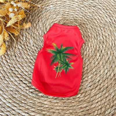 Naminių šunų drabužiai mažiems šunims Poliesterio katės liemenė Naminių gyvūnėlių drabužiai su raštu Čihuahua Bulldogs šuniuko kostiumo marškinėliai