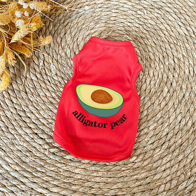 Naminių šunų drabužiai mažiems šunims Poliesterio katės liemenė Naminių gyvūnėlių drabužiai su raštu Čihuahua Bulldogs šuniuko kostiumo marškinėliai