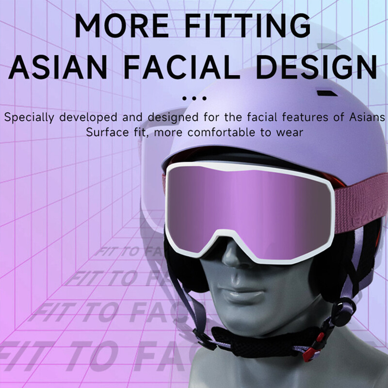 Ochelari de snowboard Ochelari de schi femei roz dublu straturi Ochelari de soare anti-aburire UV400 Ochelari pentru motos de zăpadă Accesorii pentru jet ski în aer liber