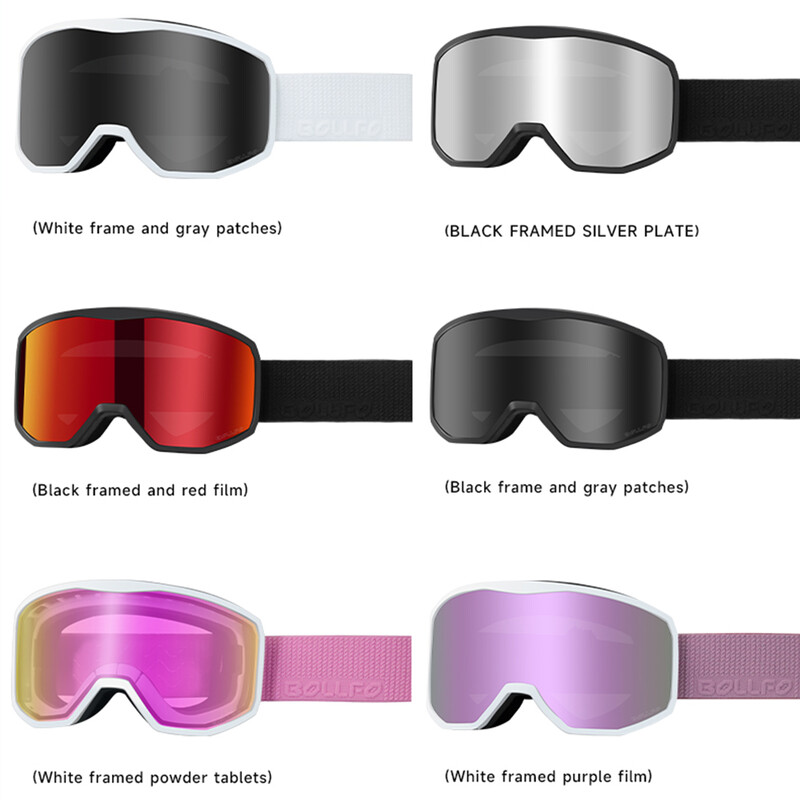 Ochelari de snowboard Ochelari de schi femei roz dublu straturi Ochelari de soare anti-aburire UV400 Ochelari pentru motos de zăpadă Accesorii pentru jet ski în aer liber