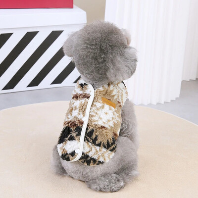 Vestă pentru câini de iarnă Pijamale calde din lână pentru câini Haine pentru câini de talie mică Costum chihuahua Jachetă de buldog francez Cămăși Yorkie