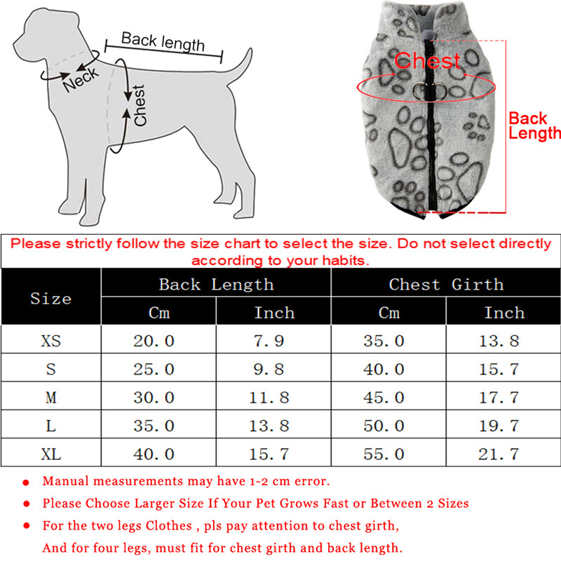 Žieminiai šunų drabužiai Šiltas letenų raštas augintinio paltas mažiems šunims šuniukui Vilnos striukė Drabužiai Čihuahua prancūzų buldogas Jorkšyras