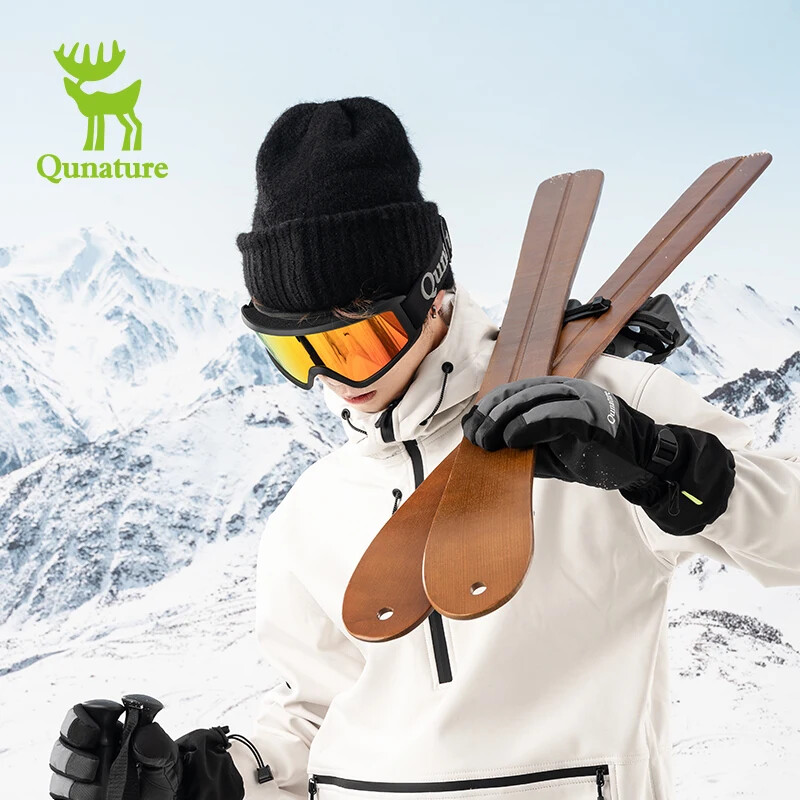 Qunature Vyrų Moterų Slidinėjimo Snieglenčių akiniai Kvėpuojantys UV400 Apsaugo nuo rasojimo žiemos sporto ledo sniego akiniai Akiniai