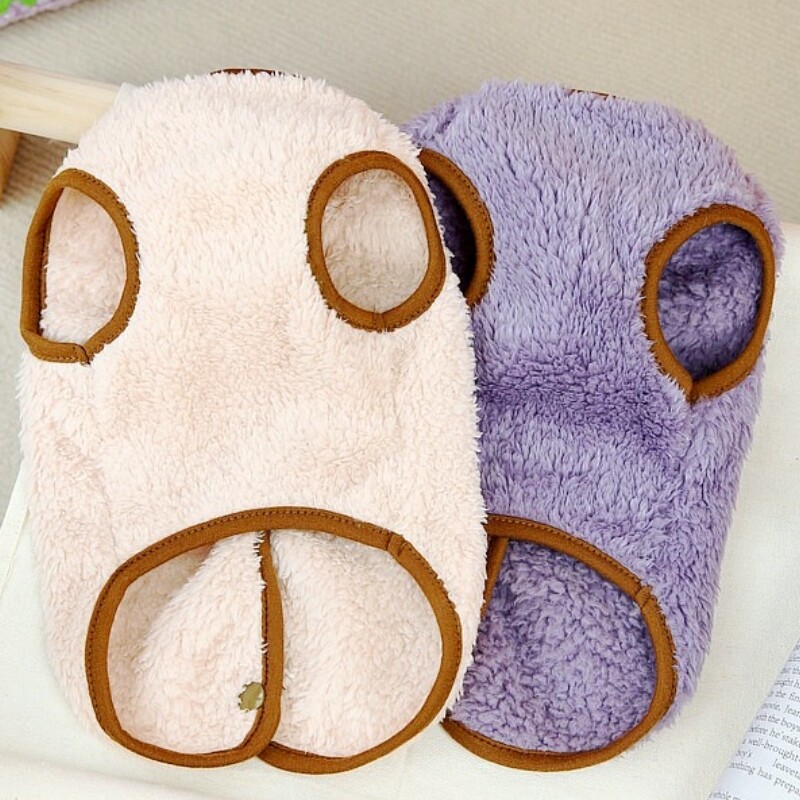 Madingi šunų drabužiai mažiems šunims Žieminiai šilti naminio šuns liemenės paltai Mielas minkštas šuniuko megztinis Naminių kačių striukė Čihuahua drabužiai