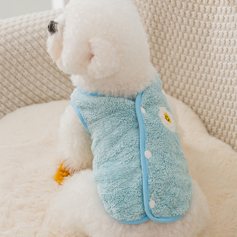 Minkšti vilnoniai naminių šunų drabužiai mažiems ir vidutiniams šunims žiemai šilti šuniuko katės liemenė Čihuahua striukė Teddy Yorkie Shih Tzu liemenė