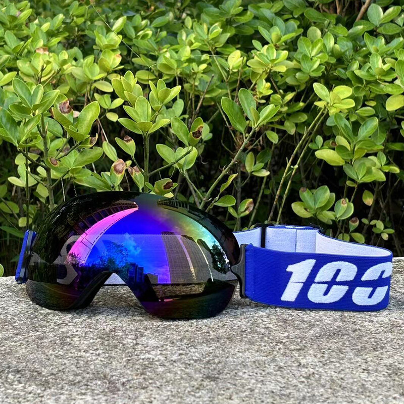 Ochelari de schi ușori, rezistenți la vânt, anti-aburire Mască de schi mare Ochelari de schi, bărbați, femei, ochelari de snowboard pentru zăpadă