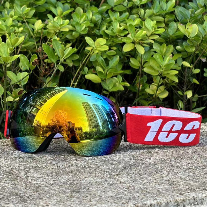 Ochelari de schi ușori, rezistenți la vânt, anti-aburire Mască de schi mare Ochelari de schi, bărbați, femei, ochelari de snowboard pentru zăpadă