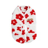 Зимни дрехи за кучета Плюшени дрехи за кучета с отворен гръб за зимата Меки дрехи с джобове за ежедневно носене Дейности на открито Флорални