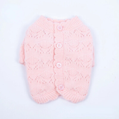 Dulce Toamnă Iarnă Cardigan tricotat pentru animale de companie Moale drăguț Arctic Fleece Câine Pulover Cardigan Haine pentru câini Fusta Îmbrăcăminte pentru cățeluș Palton pentru câine