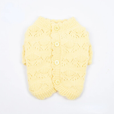 Dulce Toamnă Iarnă Cardigan tricotat pentru animale de companie Moale drăguț Arctic Fleece Câine Pulover Cardigan Haine pentru câini Fusta Îmbrăcăminte pentru cățeluș Palton pentru câine