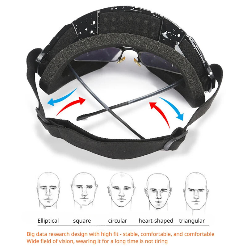 Sí Snowboard Szemüveg Páramentes Sí Szemüveg Téli Szabadtéri Sport Kerékpározás Motor Szélálló Védőszemüveg UV védelem Napszemüveg