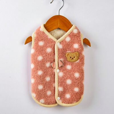 Meleg vastag kölyökkutya pulóver kiskutyáknak Téli kisállatruhák csattal Pomerániai uszkár kabátok Kardigán kabalák ruházat