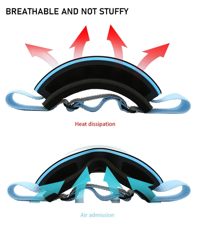 Skijaške naočale bez okvira REVO s izmjenjivim lećama s UV400 zaštitom za roditelje i dijete Snježne naočale za muškarce Žene Djeca 4-14 godina