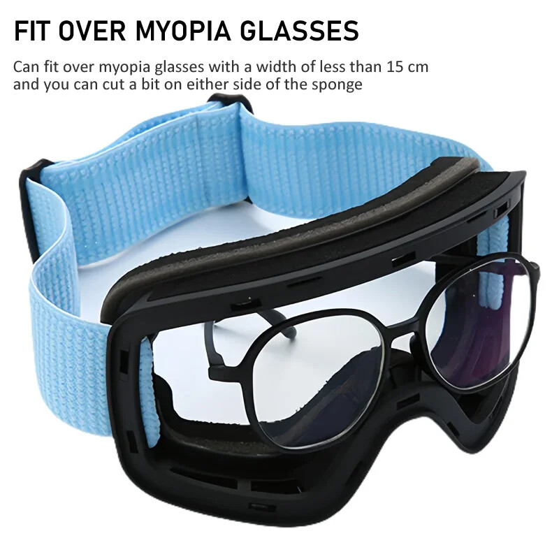 Skijaške naočale bez okvira REVO s izmjenjivim lećama s UV400 zaštitom za roditelje i dijete Snježne naočale za muškarce Žene Djeca 4-14 godina