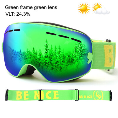 Ochelari de schi UV400 anti-aburi Ochelari de snowboard cu lentila dubla Ochelari de zapada Masca de schi Iarna Copii Ochelari de schi Ochelari pentru copii