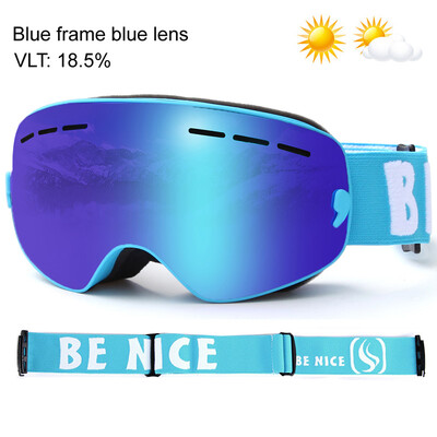 Ochelari de schi UV400 anti-aburi Ochelari de snowboard cu lentila dubla Ochelari de zapada Masca de schi Iarna Copii Ochelari de schi Ochelari pentru copii