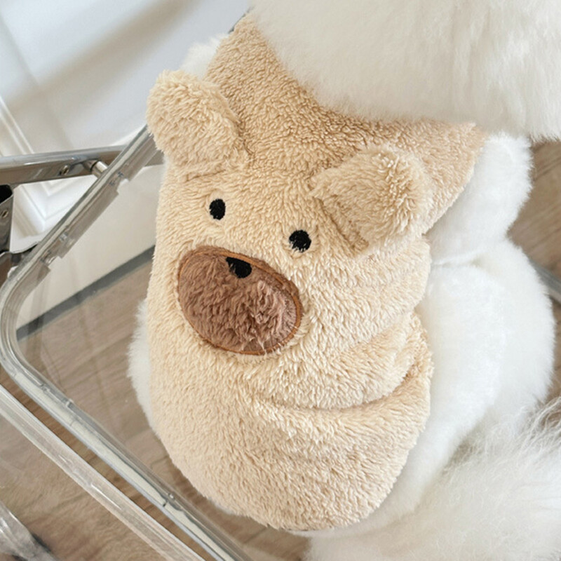 Pulovere pentru câini din lână Vestă de iarnă haine calde pentru câini Jachetă pentru cățeluși pentru câini de talie mică, mijlocie, haine de pluș, haină de buldog francez Nou