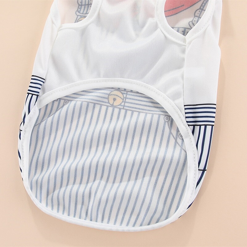 Vasaros ploni naminio šuns šuniuko drabužiai Kvėpuojanti šunų liemenė mažiems ir vidutiniams dideliems šunims Patogūs drabužiai katėms Šuns kostiumas šuniui marškinėliai