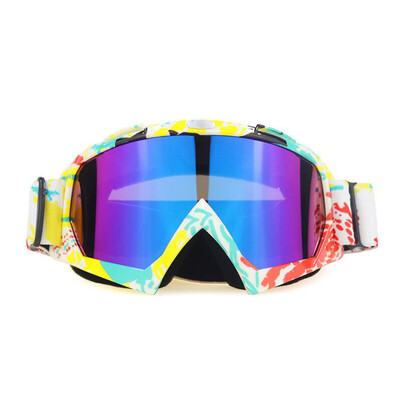 Цветни графити Очила за мотокрос Колоездене Състезания Ски Спорт на открито Очила за каска Очила за колоездене Очила за мотоциклет