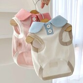 Šuniuko vasaros drabužiai 2024 m. šunų polo marškinėliai naminiams gyvūnėliams mažo šuns katės šunų vėsinimo liemenė Chihuahua Yorkie Bichon drabužiai mergaičių šunų marškinėliai