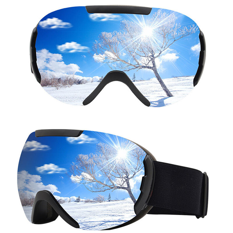 Nauji dvigubo sluoksnio poliarizuoti lęšiai slidinėjimo akiniai nuo rasojimo UV400 slidinėjimo snieglenčių akiniai vyrams, moteriški, slidinėjimo akiniai, akiniai, akiniai