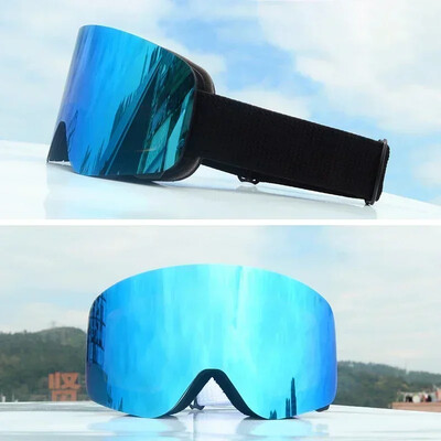 Profesionalūs žiemos slidinėjimo akiniai Magnetiniai greitai keičiami lęšiai slidinėjimo akiniai Dviejų sluoksnių nuo rasojimo snieglenčių akiniai slidinėjimo įranga