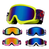 Slidinėjimo akiniai vaikams Dvigubi Anti-ras UV400 Vaikai 3-12 m. Akiniai Sniego akiniai Lauko Sportas Merginos Berniukai Slidinėjimas snieglente