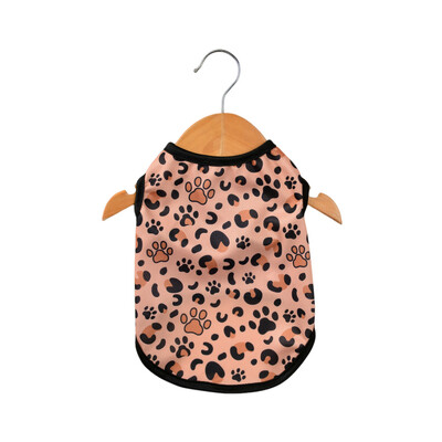 Haine pentru câini de vară pentru răcire, respirabilă, fără mâneci, pentru câini, mijlocii, pisici, cu imprimeu leopard, cățeluș, chihuahua, Yorkshire