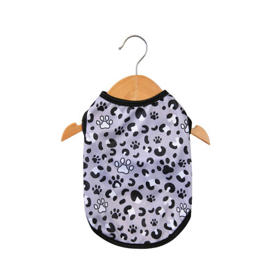 Haine pentru câini de vară pentru răcire, respirabilă, fără mâneci, pentru câini, mijlocii, pisici, cu imprimeu leopard, cățeluș, chihuahua, Yorkshire