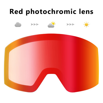 KAPVOE Ochelari de schi Lentila Straturi de adsorbție cu magnet dublu UV400 Anti-aburire Ochelari de schi Lentilă Ochelari de zăpadă pentru snowboard