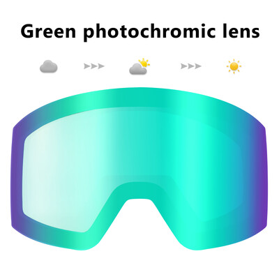 KAPVOE Ochelari de schi Lentila Straturi de adsorbție cu magnet dublu UV400 Anti-aburire Ochelari de schi Lentilă Ochelari de zăpadă pentru snowboard