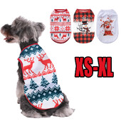 Haine pentru câini Vestă pentru câini de talie mică, mijlocie, pisici, petrecere de iarnă, îmbrăcate de Crăciun, cu imprimeu de căprioare, costume cosplay, haine pentru animale de companie Schnauzer