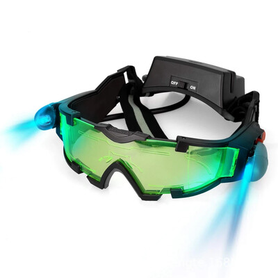 Slēpošana Riteņbraukšana Medības Drošība Nakts redzamības aizsargbrilles PC plastmasas bērnu nakts redzamības brilles LED nakts misijas brilles brilles