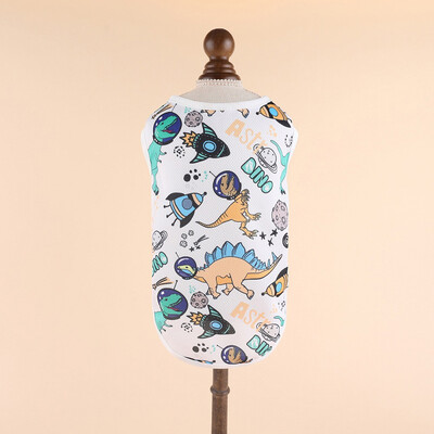 Divat Big Dog Mellény Nyári Kutyaruházat Kutyaruházat Puha Lélegző Francia Bulldog Póló Kutyáknak Kölyök tavaszi ruhák