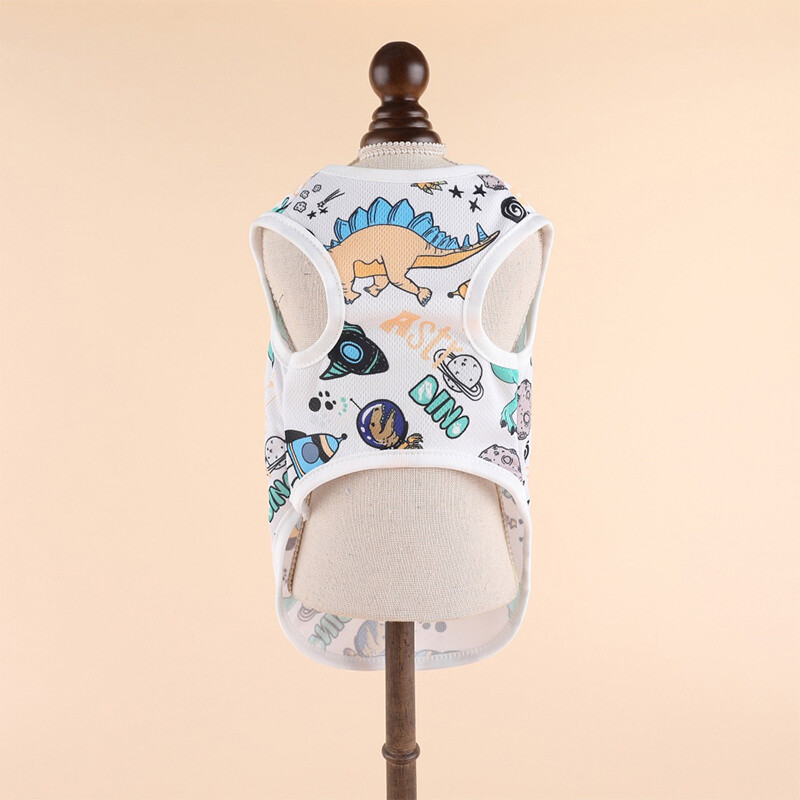 Divat Big Dog Mellény Nyári Kutyaruházat Kutyaruházat Puha Lélegző Francia Bulldog Póló Kutyáknak Kölyök tavaszi ruhák