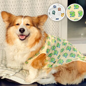 Šuns pavasario vasaros drabužiai šunų liemenė Mieli marginti naminių gyvūnėlių drabužiai šunų marškinėliai vidutinio dydžio šuniui augintinio drabužiai megztiniai šuns kostiumas